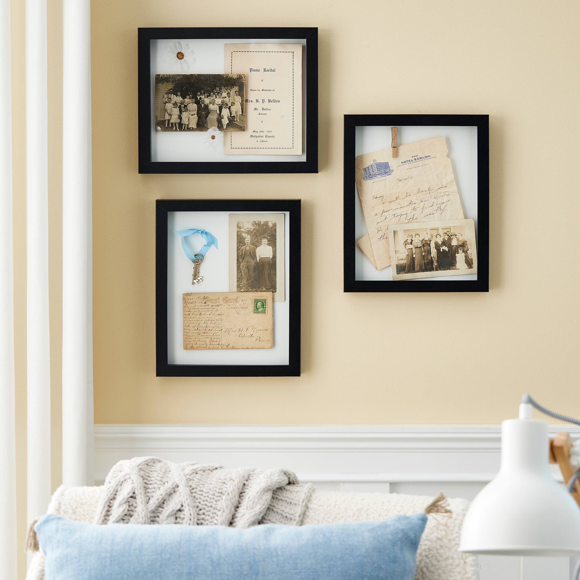 3 Pack Fundamentals 8" x 10" Black Shadow Boxes by Studio Décor®